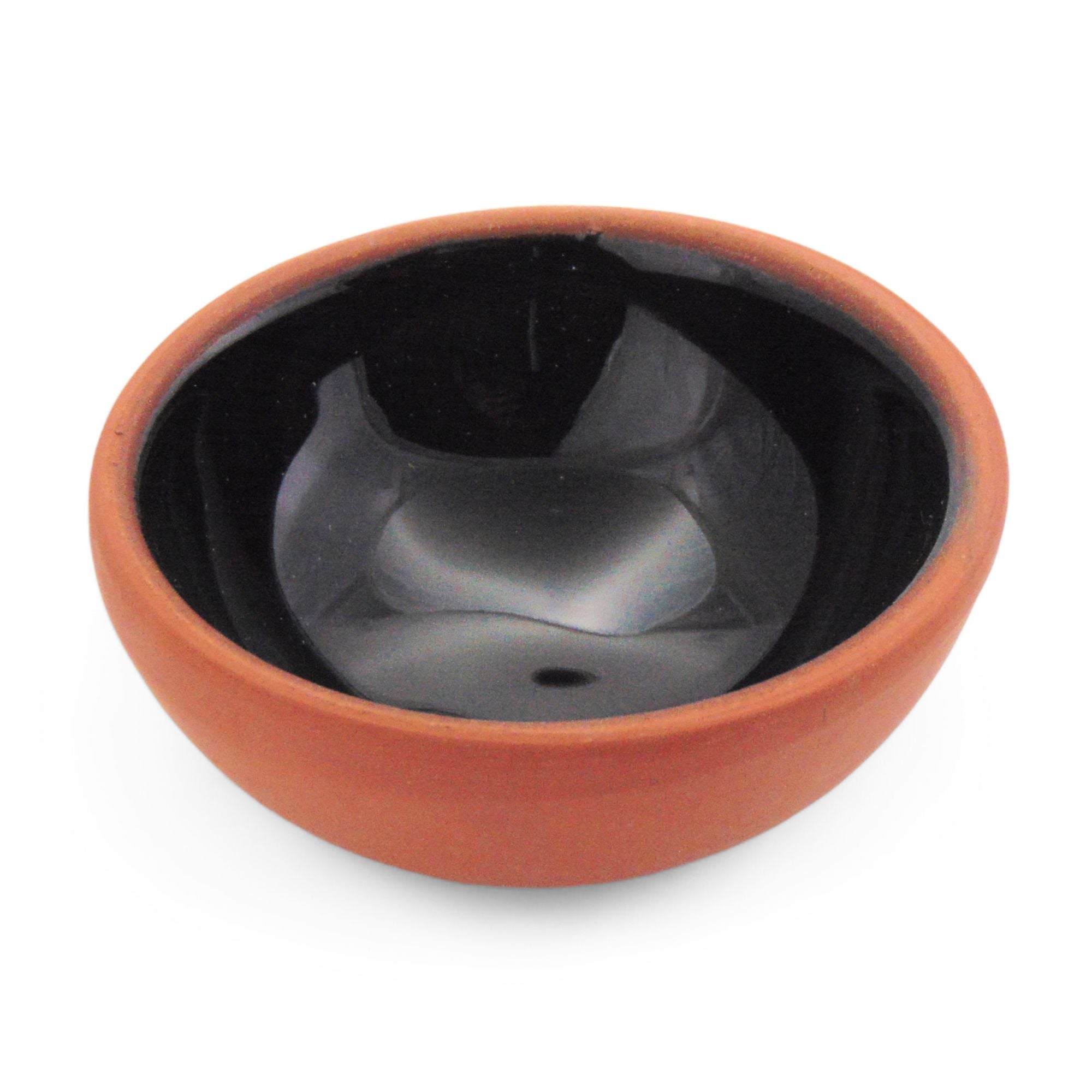 Terracotta Dip Bowl – Ruabon, Coal Black – 8cm