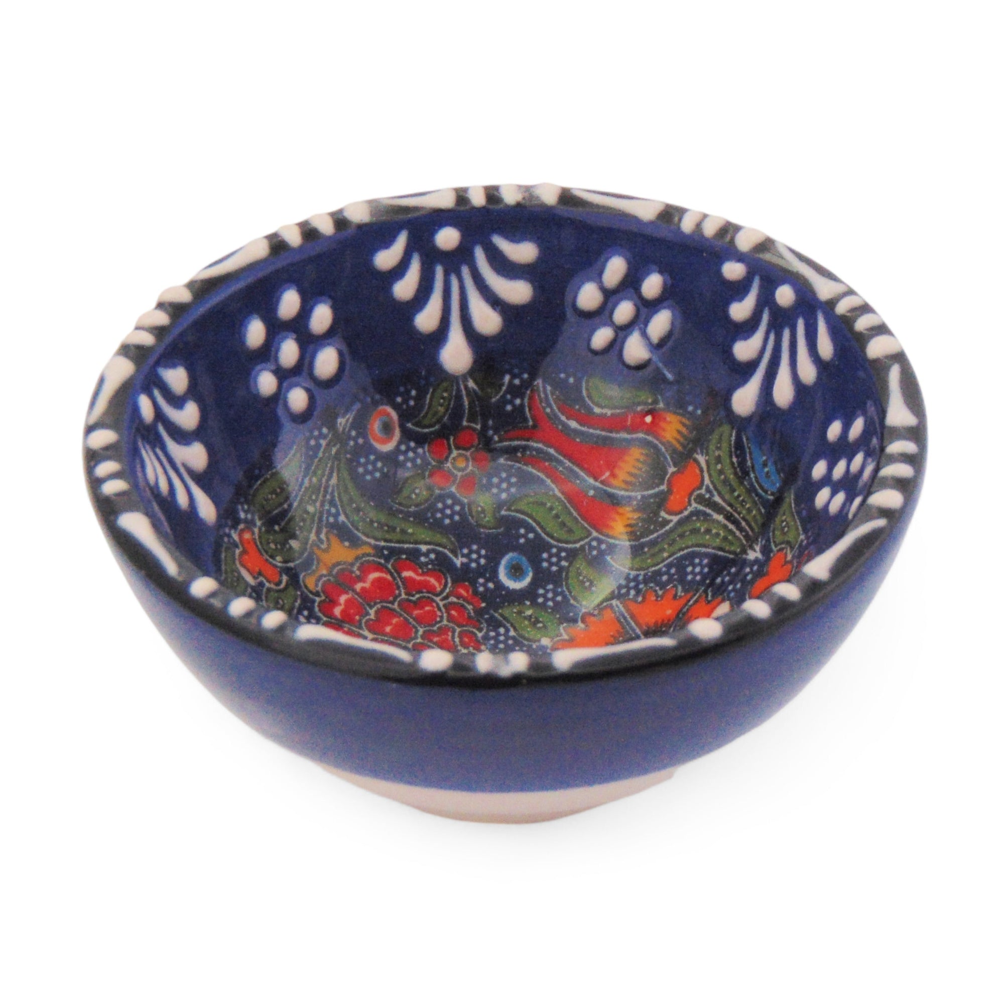 Ceramic Dip Bowl – Rochelle, Navy Garden – 8cm