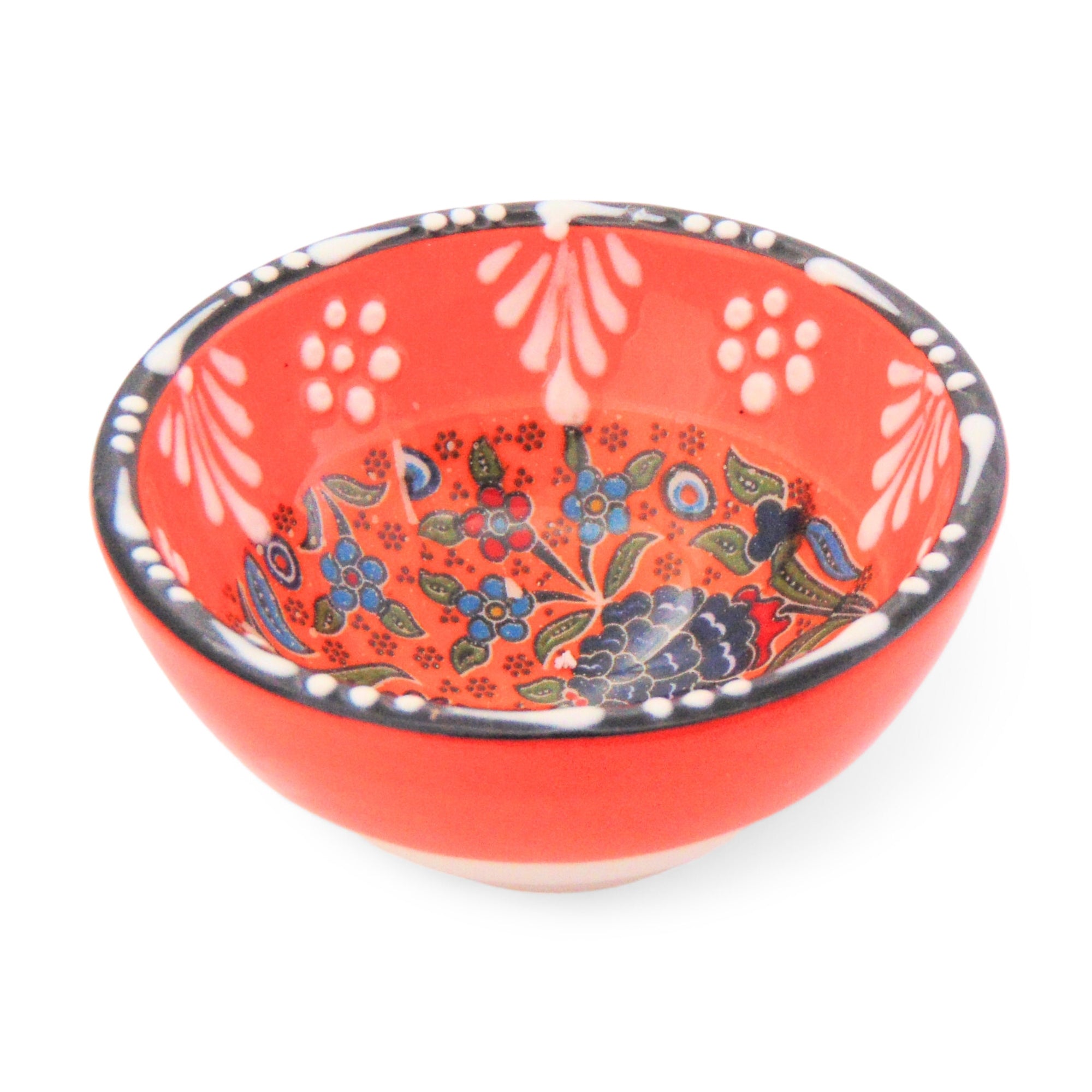 Ceramic Dip Bowl – Rochelle, Coral Bloom – 8cm