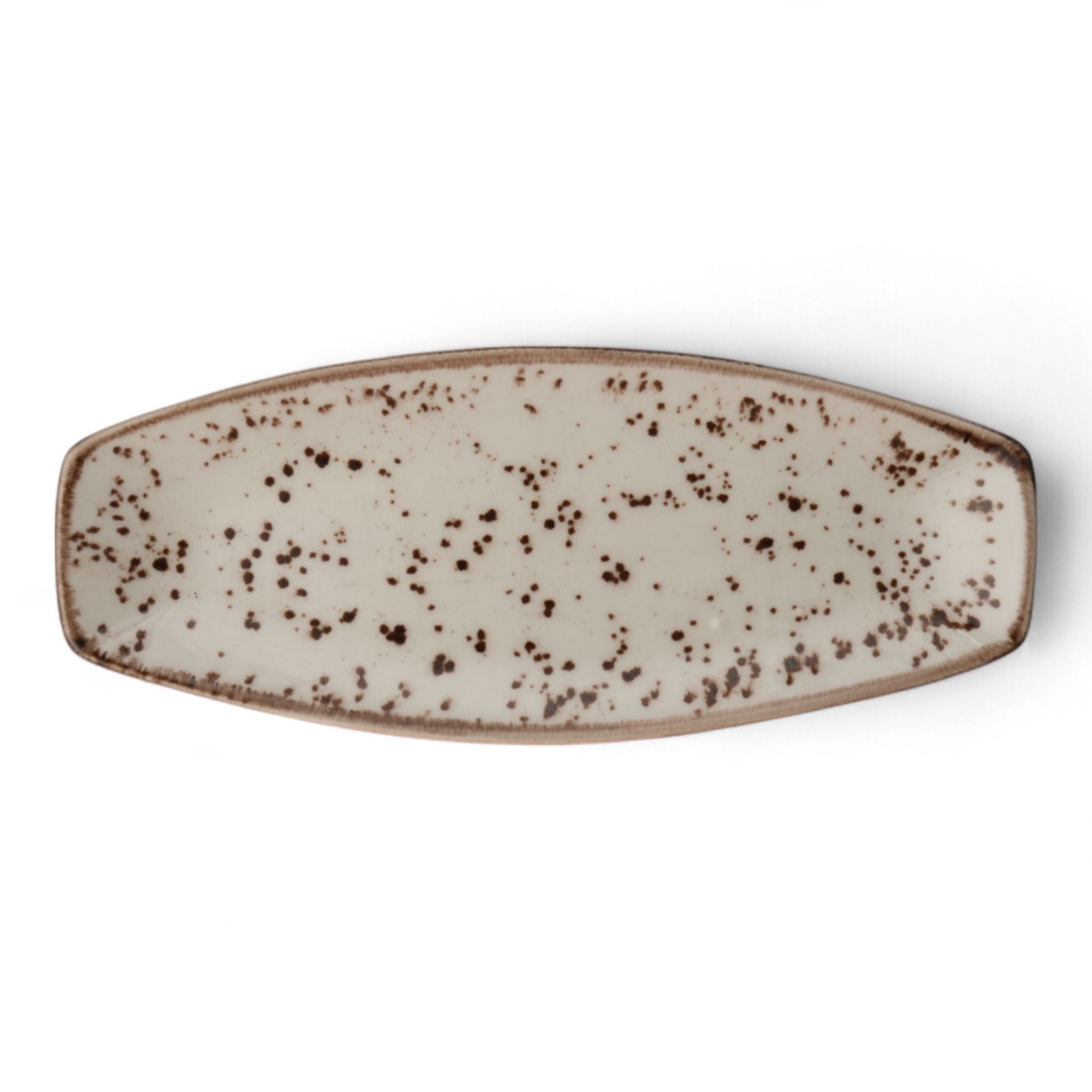 Porcelain Serving Plate - Fairlie, Sandstone - 28x15cm