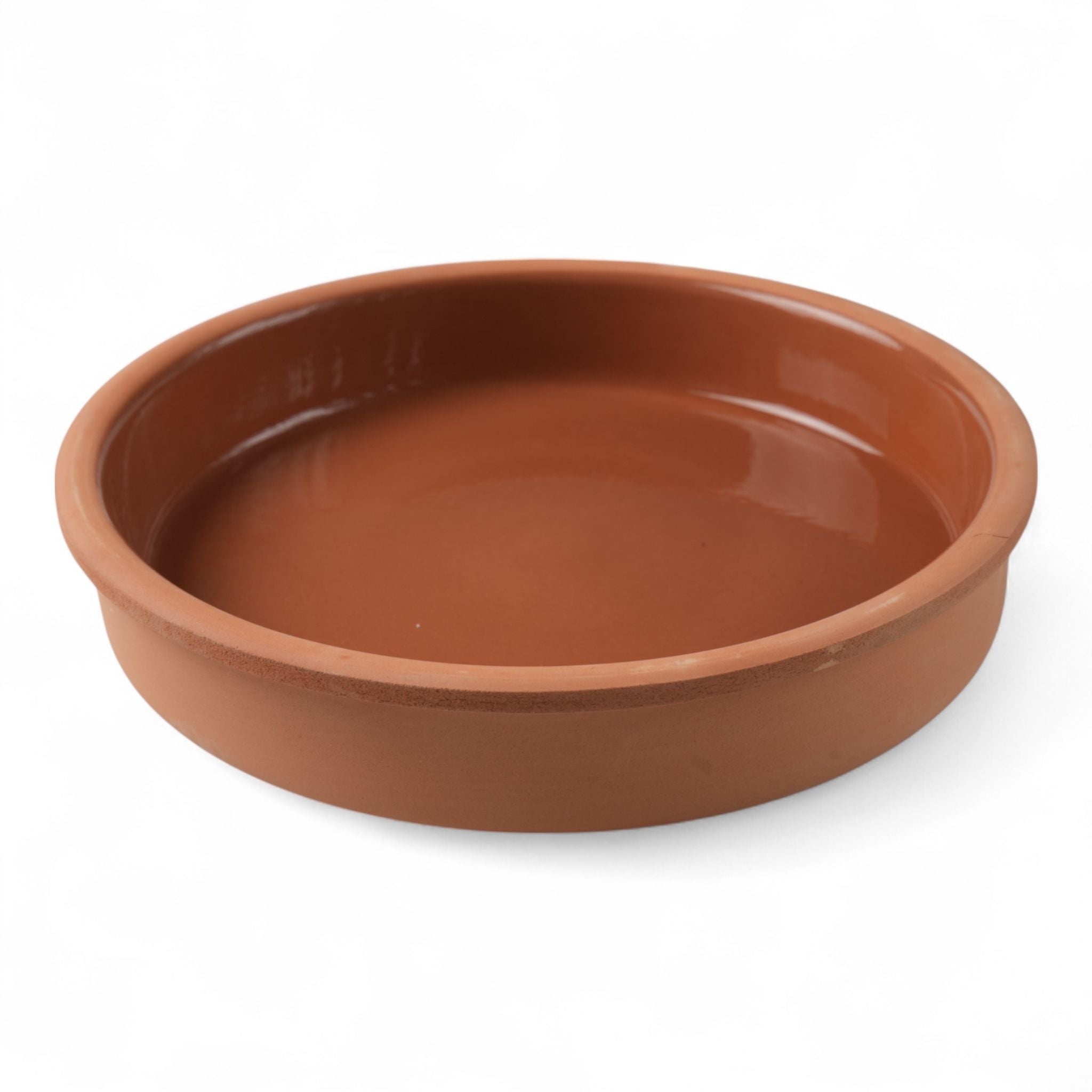 Terracotta Casserole Dishes – Ruabon, Earthy Red-Brown – 23cm