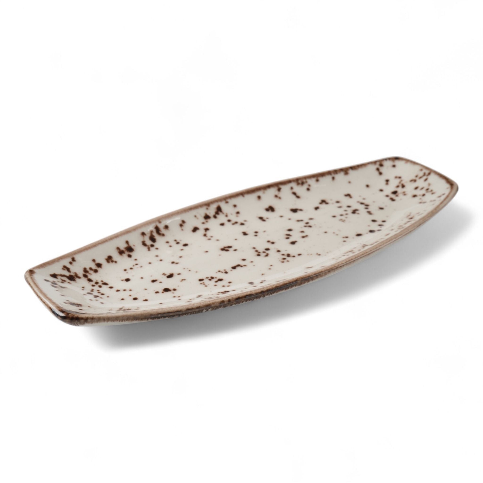 Porcelain Serving Plate - Fairlie, Sandstone - 28x15cm
