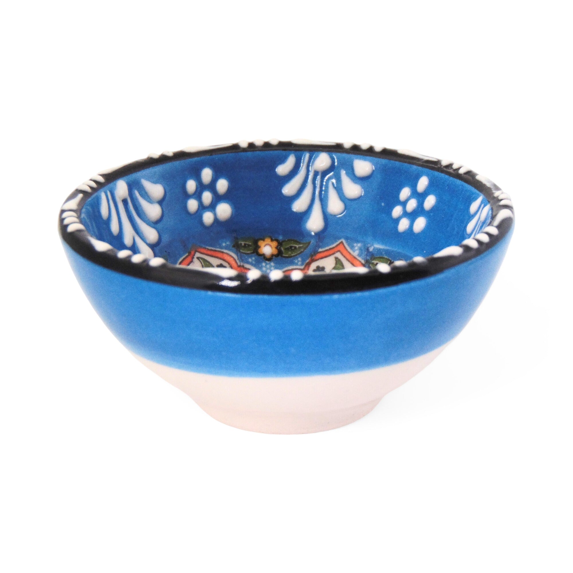 Ceramic Dip Bowl – Rochelle, Sky Floral – 8cm