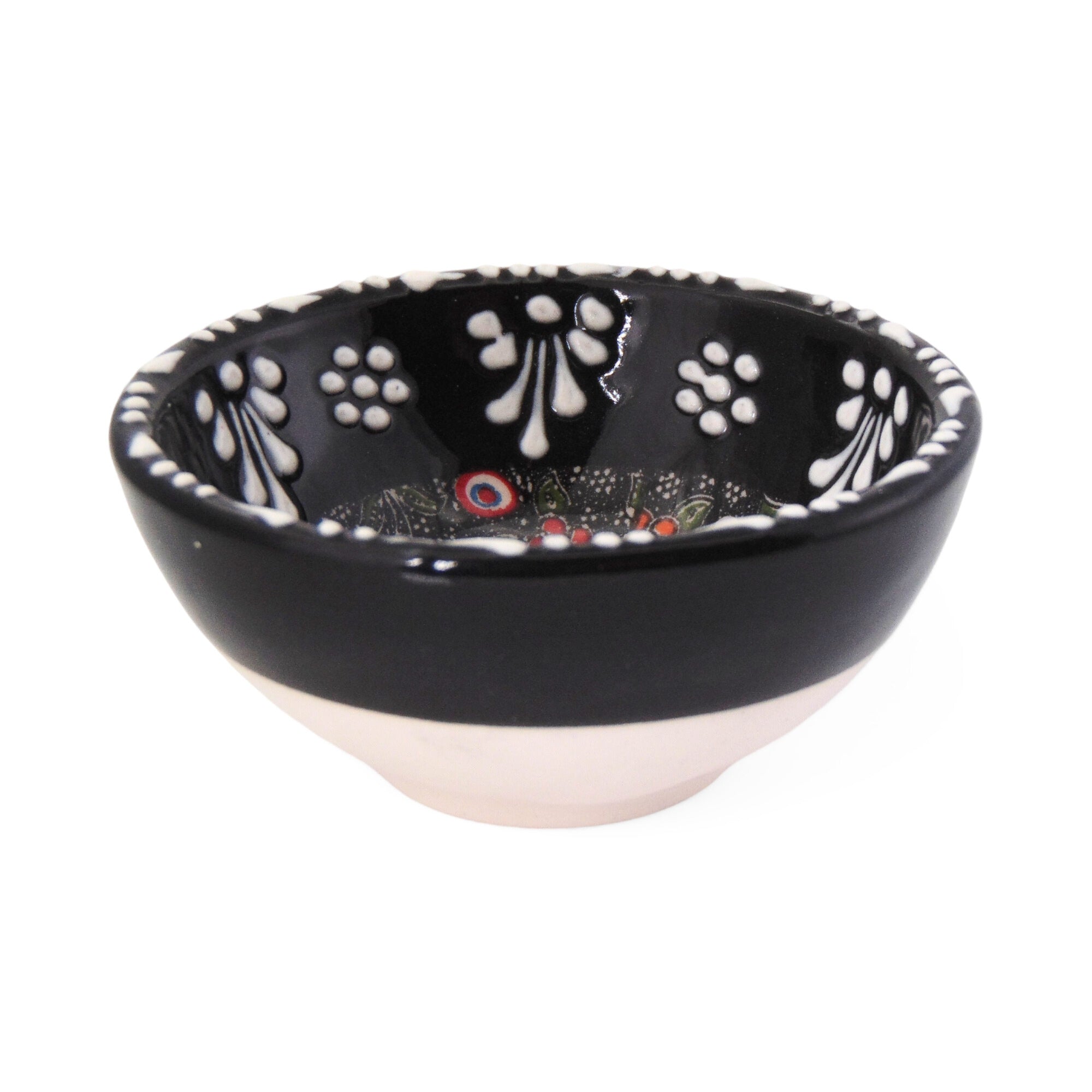 Ceramic Dip Bowl – Rochelle, Black Tulip – 8cm
