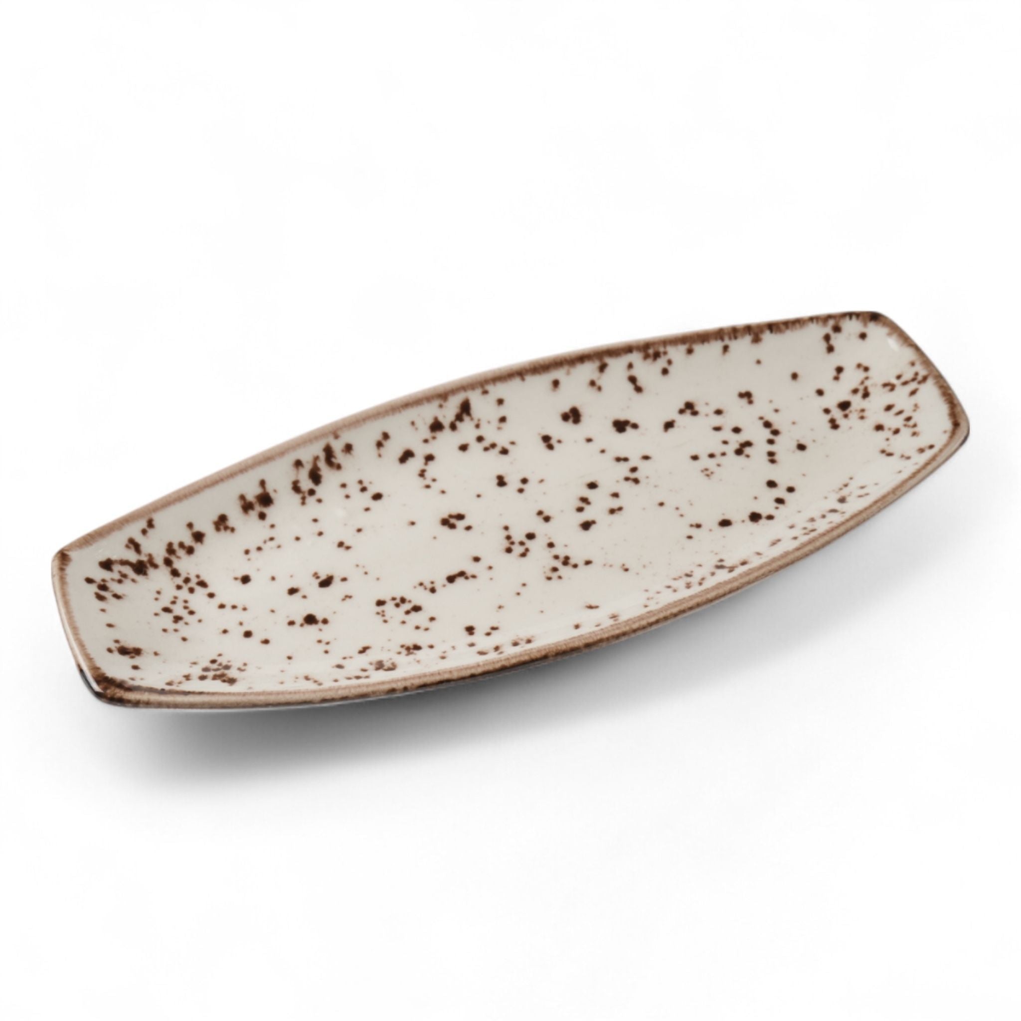 Porcelain Serving Plate - Fairlie, Sandstone - 28x15cm