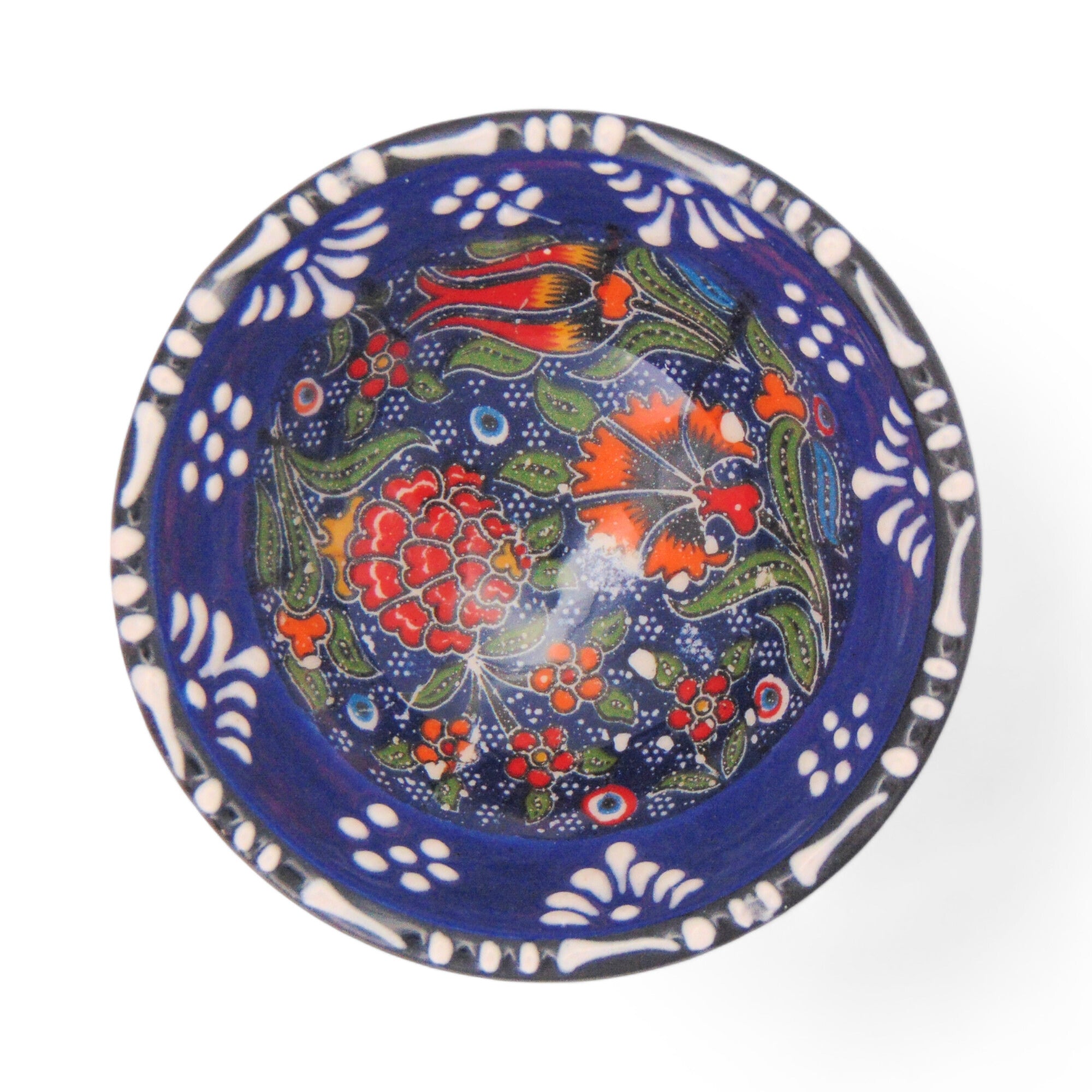 Ceramic Dip Bowl – Rochelle, Navy Garden – 8cm