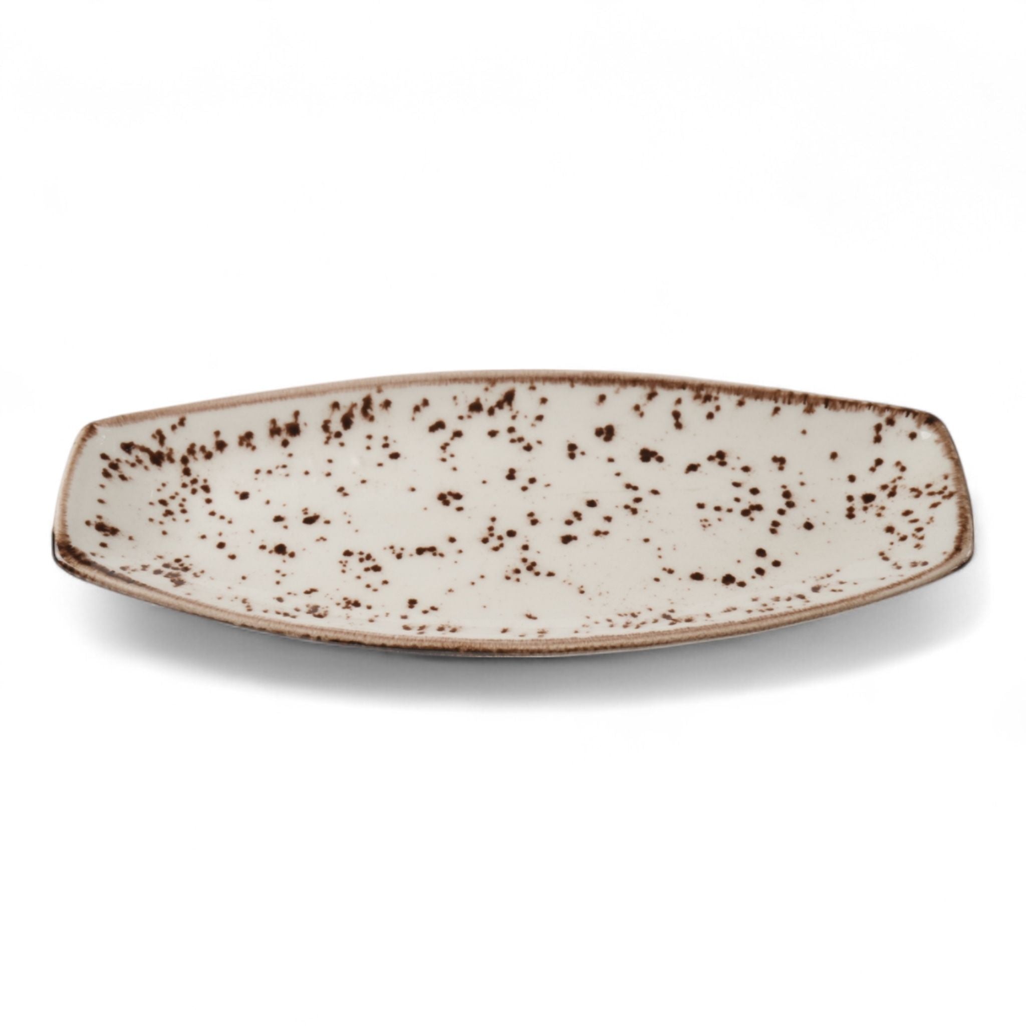 Porcelain Serving Plate - Fairlie, Sandstone - 28x15cm