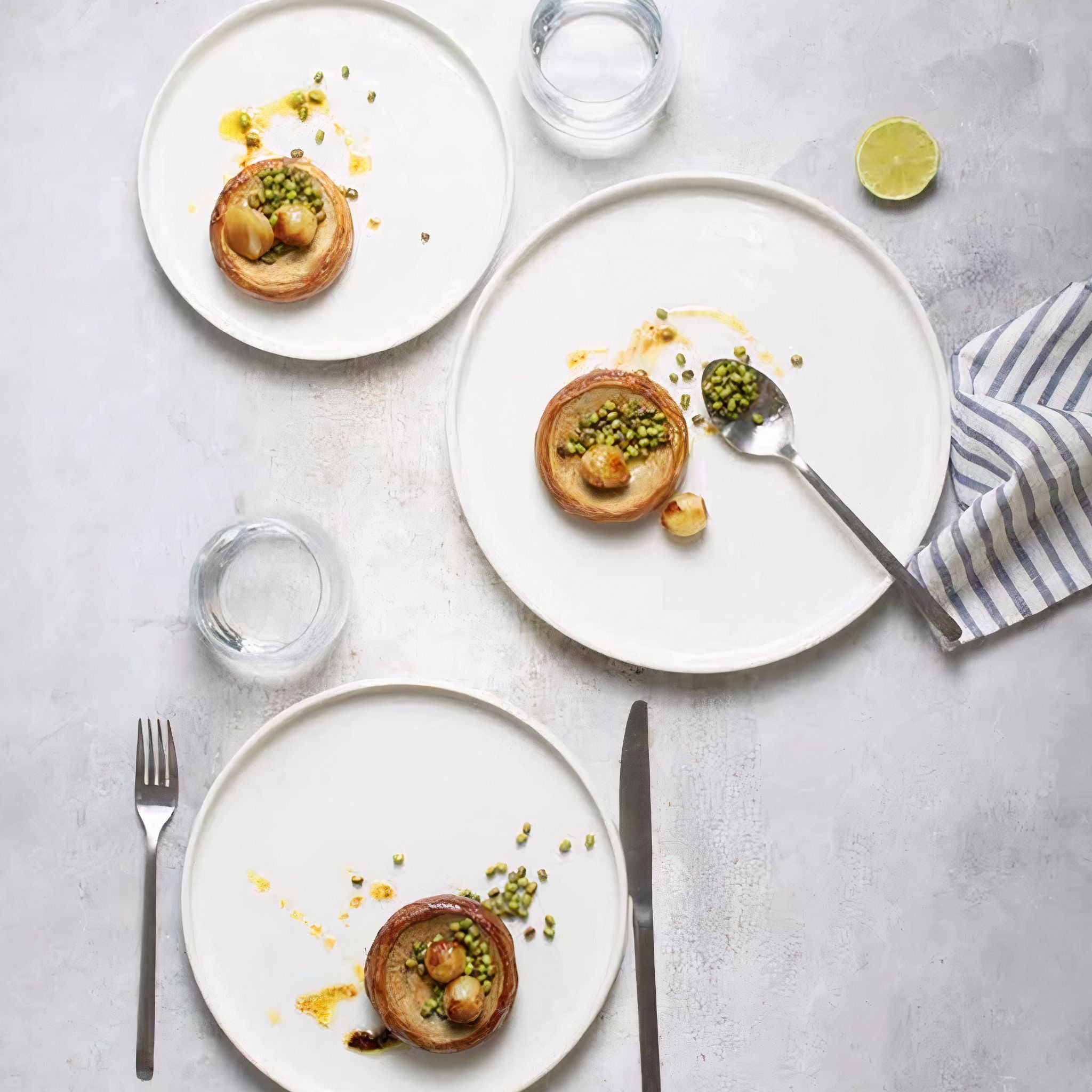 Porcelain Side Plate - Portland, Ivory White - 21cm Diameter