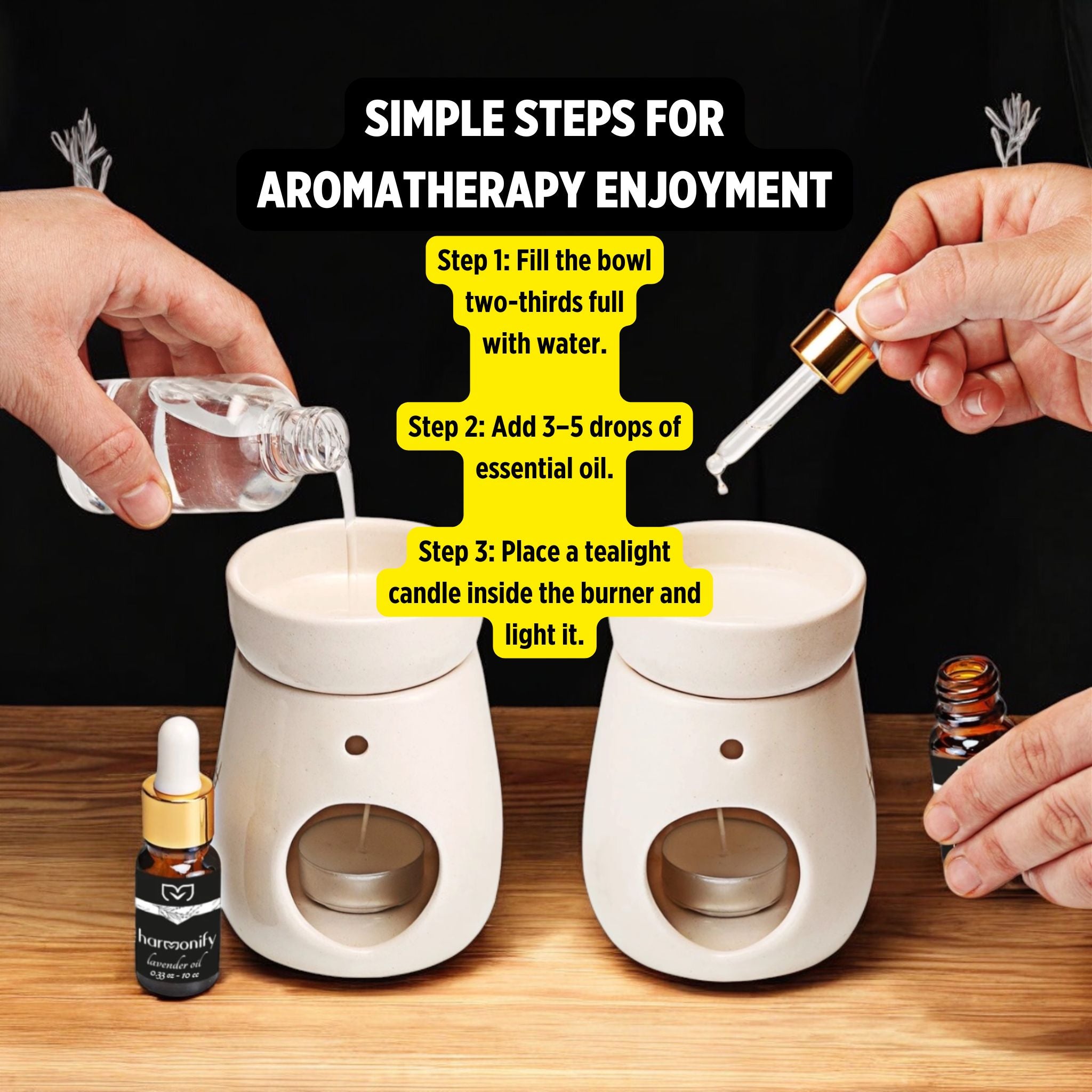 Handmade Ceramic Essential Oil Burner & Aromatherapy Censer