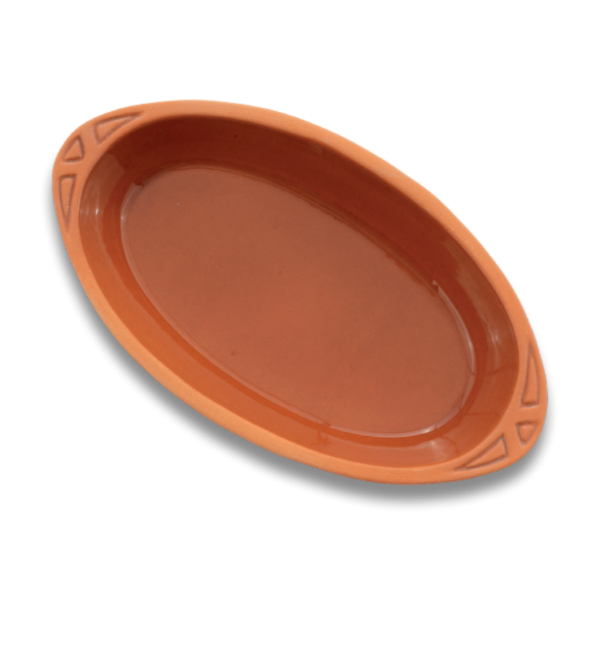 Large Casserole Dish, Inner Glazed, 2000ml, 33cm