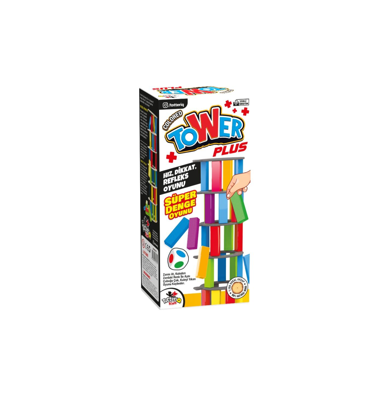 Totteriq Coloured Plus Tower Game
