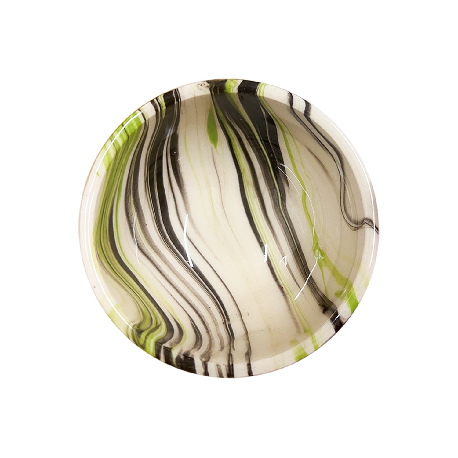 Ceramic Dip Bowl - Colonsay | Mocha, Lime Marble - 8cm x 5cm Depth