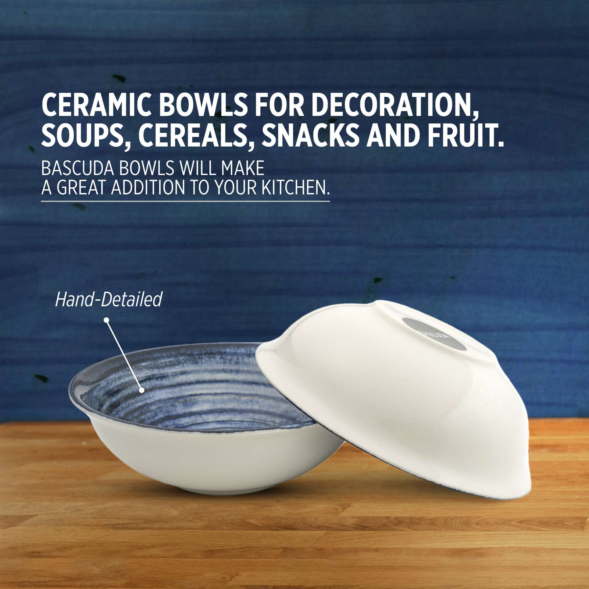 Porcelain Soup&Cereal Bowl – Morar, Deep Tide – 18cm