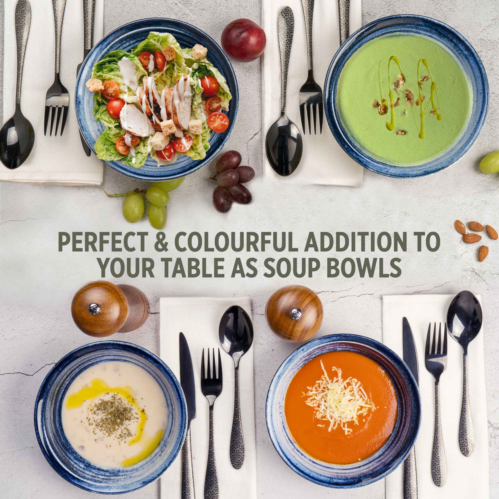 Porcelain Soup&Cereal Bowl – Morar, Deep Tide – 18cm