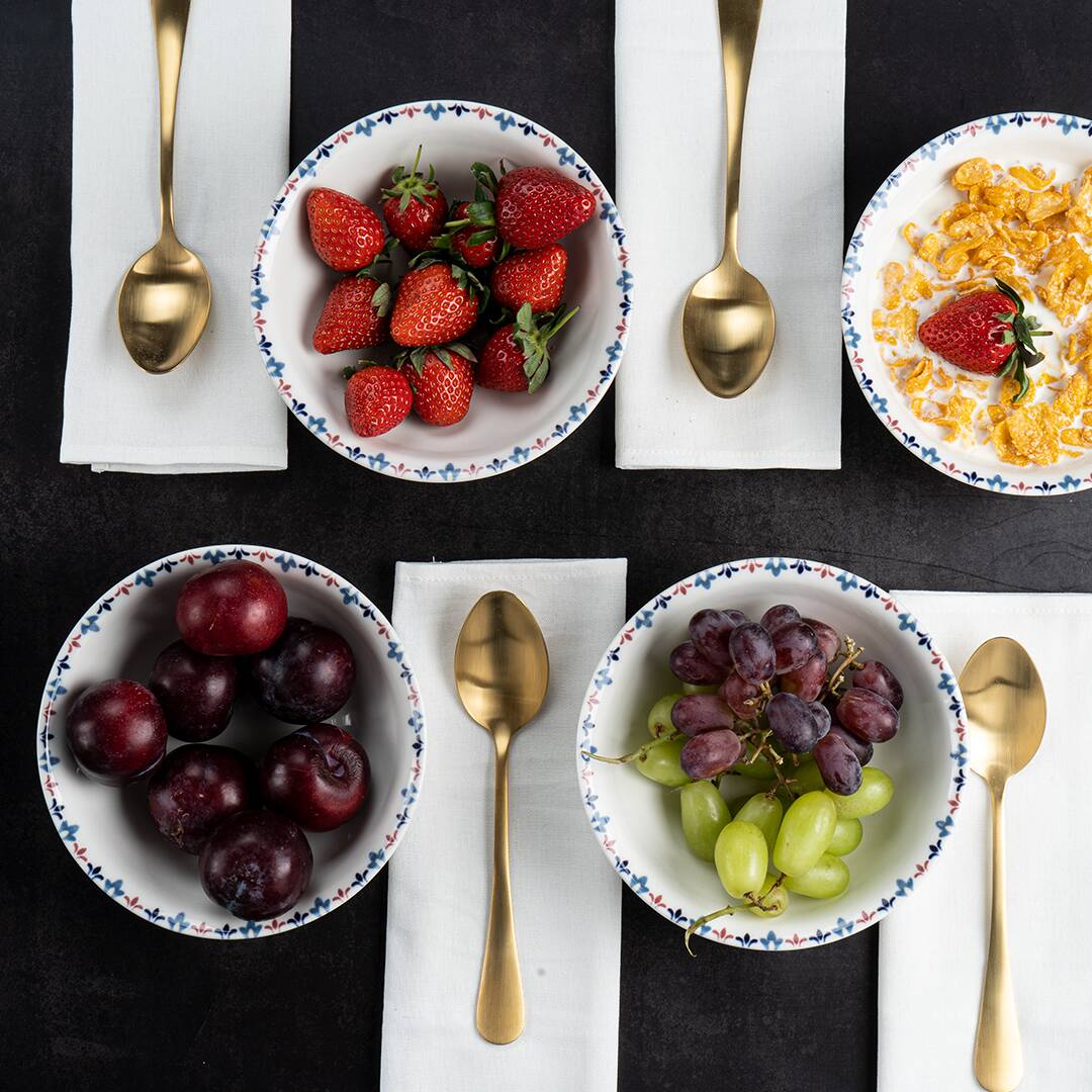 Porcelain Soup&Cereal Bowl – Fairlie, Petal Rim – 17cm