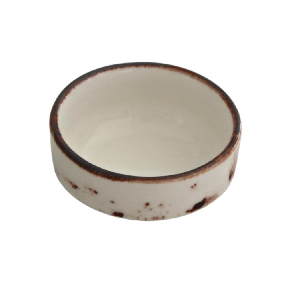 Porcelain Snack&Dip Bowl Pebble Pebble White 6cm