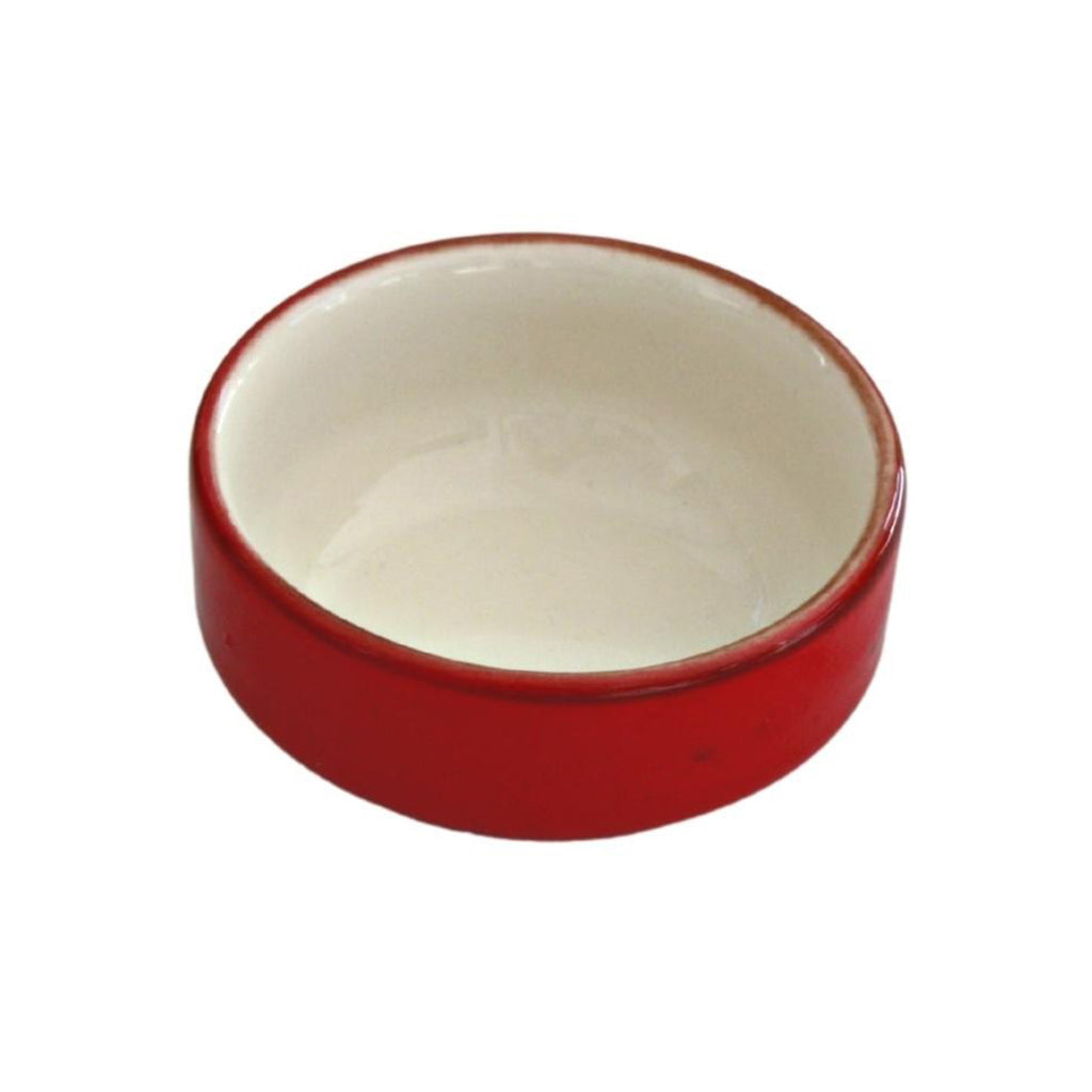 Porcelain Snack&Dip Bowl Pebble Red 6cm