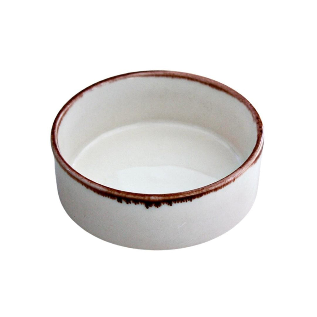Porcelain Desert Bowl Ramekin Brown 12cm