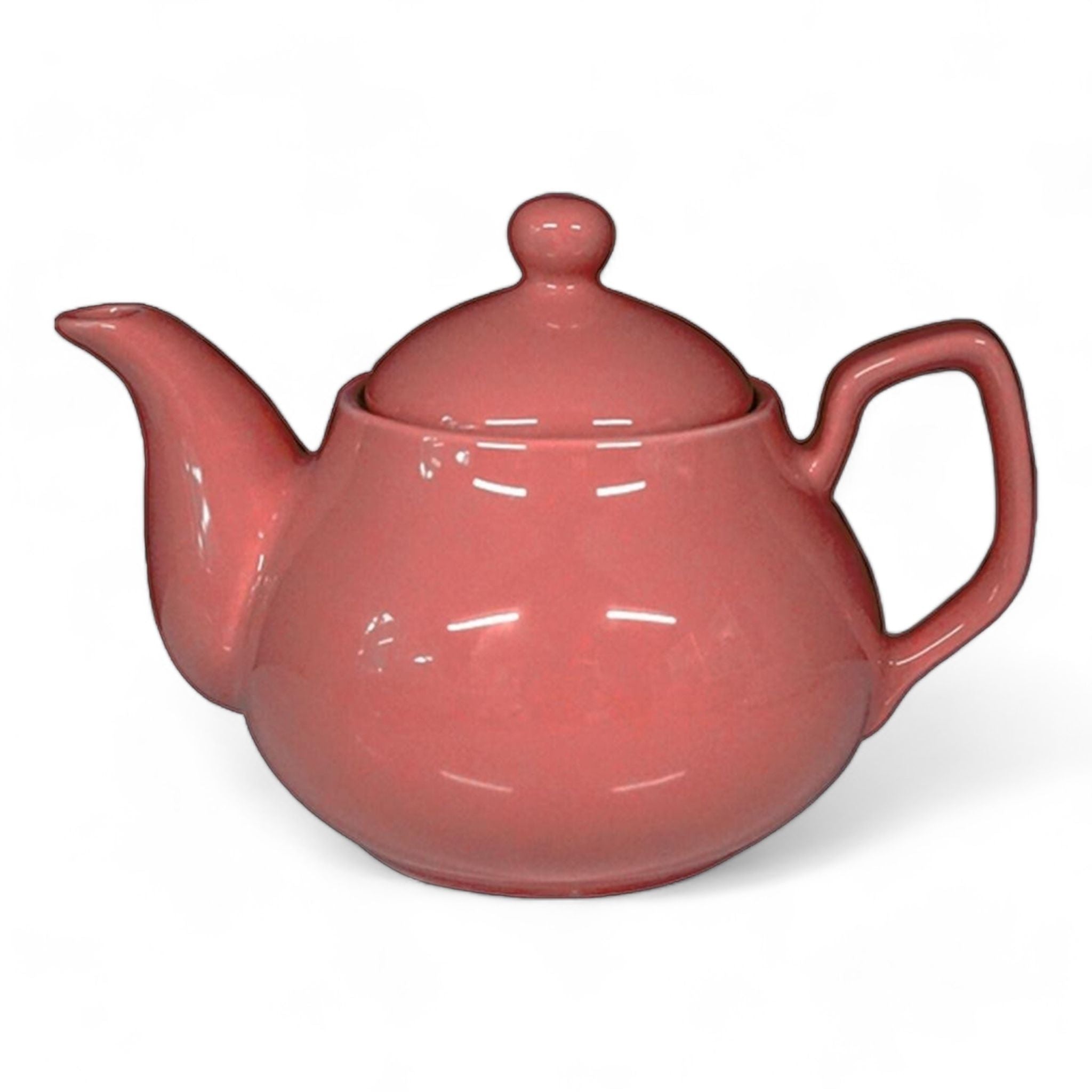 Porcelain Tea Pots - Portland, Rosewood and Coral Pink