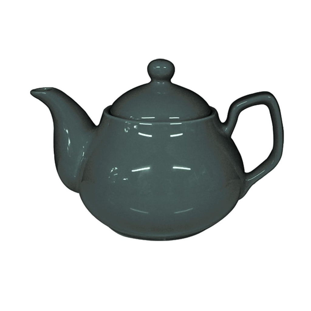 Porcelain Tea Pot Dark Grey 15cm