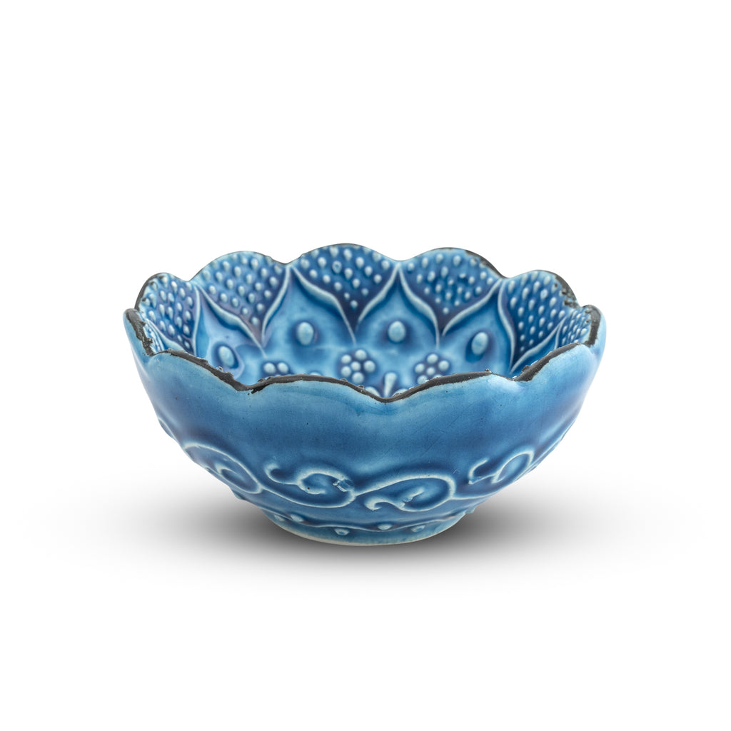 Handmade Ceramic Bowl Ocean Blue 8cm