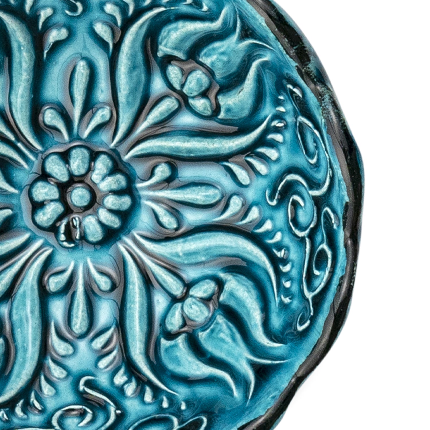 Ceramic Dip Bowl – Iznik, Turquoise – 8cm