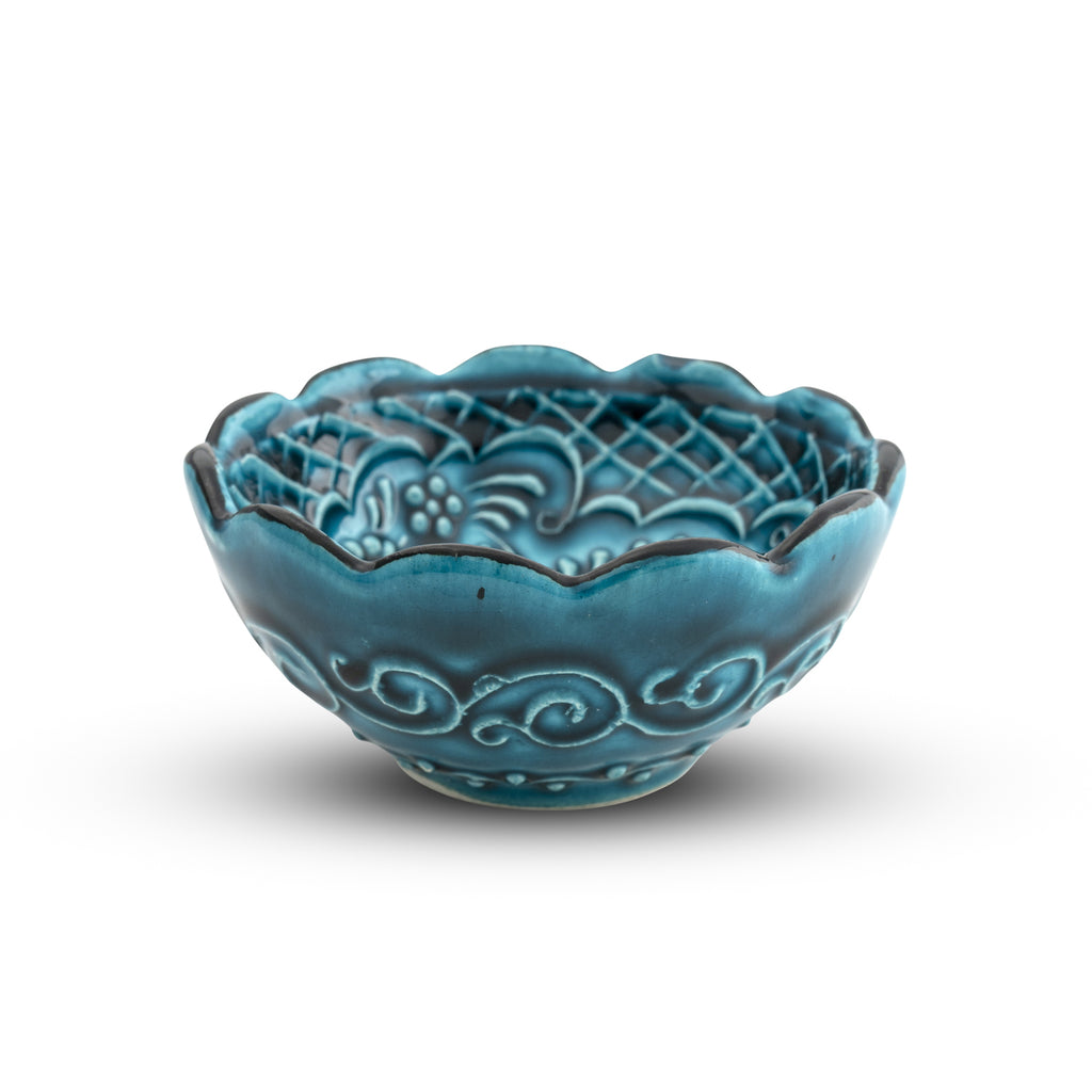 Handmade Ceramic Bowl Ocean Green 8cm
