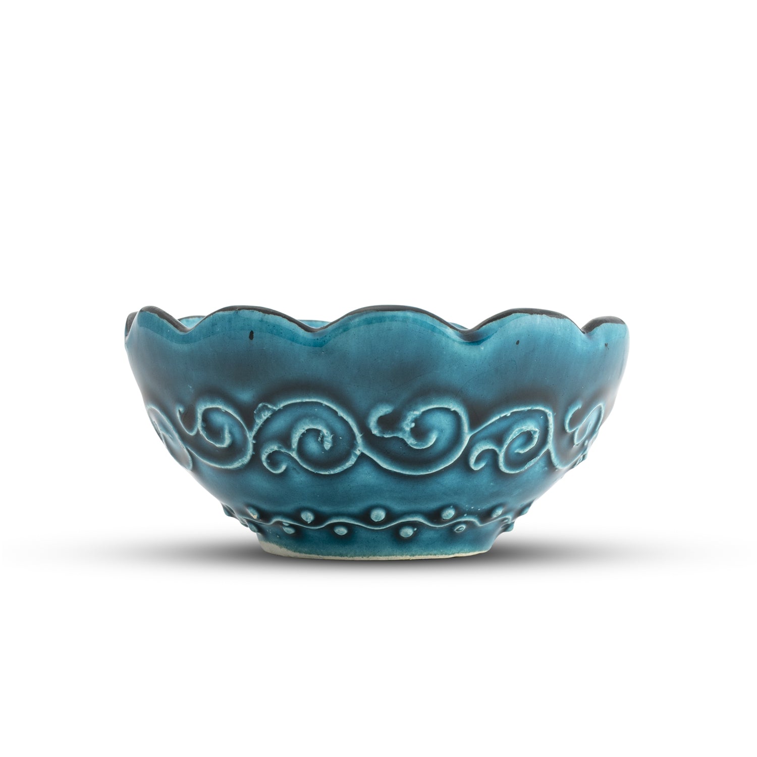 Ceramic Dip Bowl – Iznik, Turquoise – 8cm