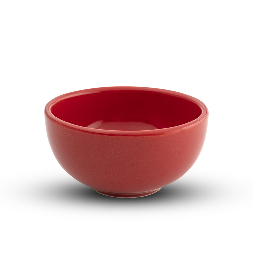 Ceramic Snack&Dip Bowl Matrix Red 8cm