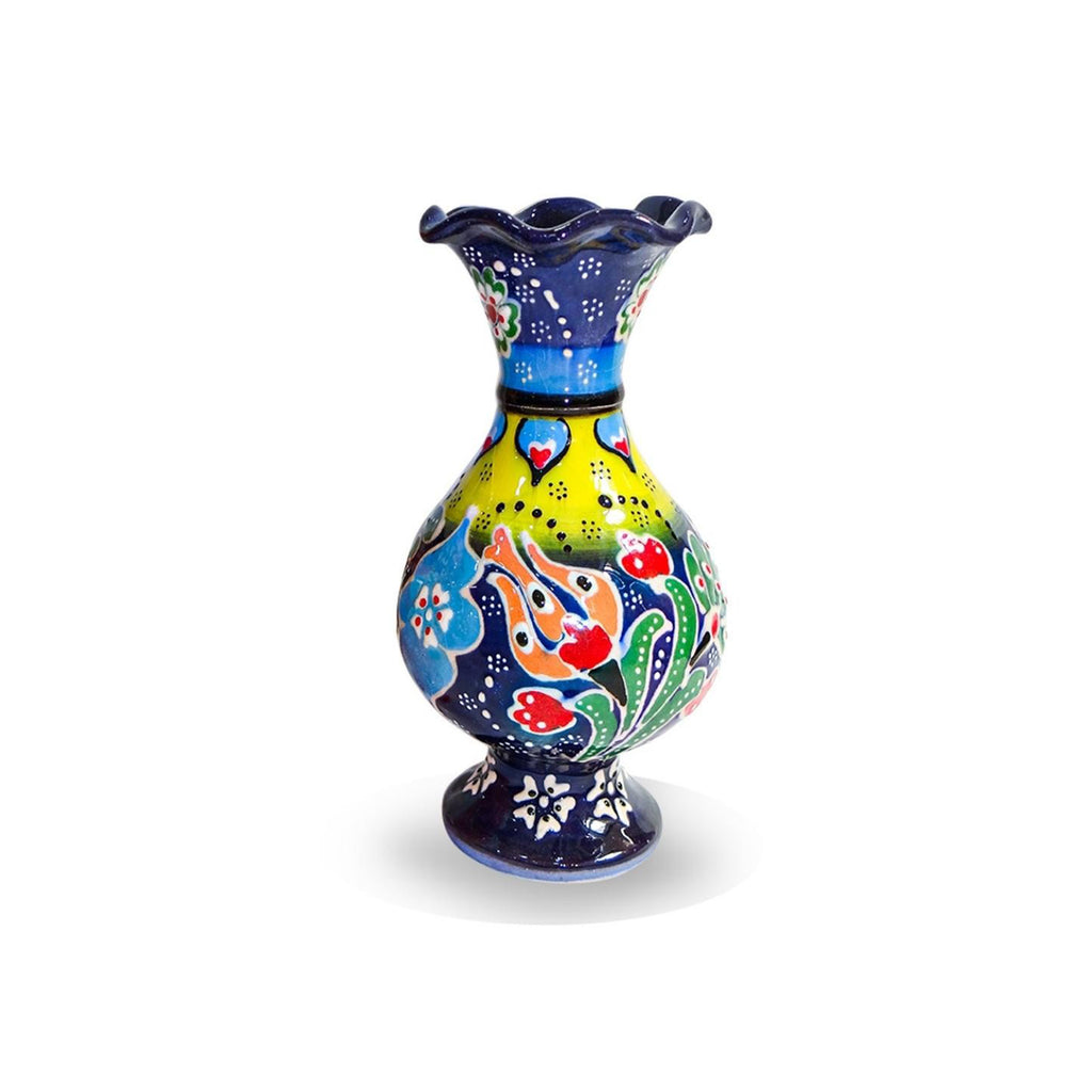 Ceramic Vase Tulip Blue