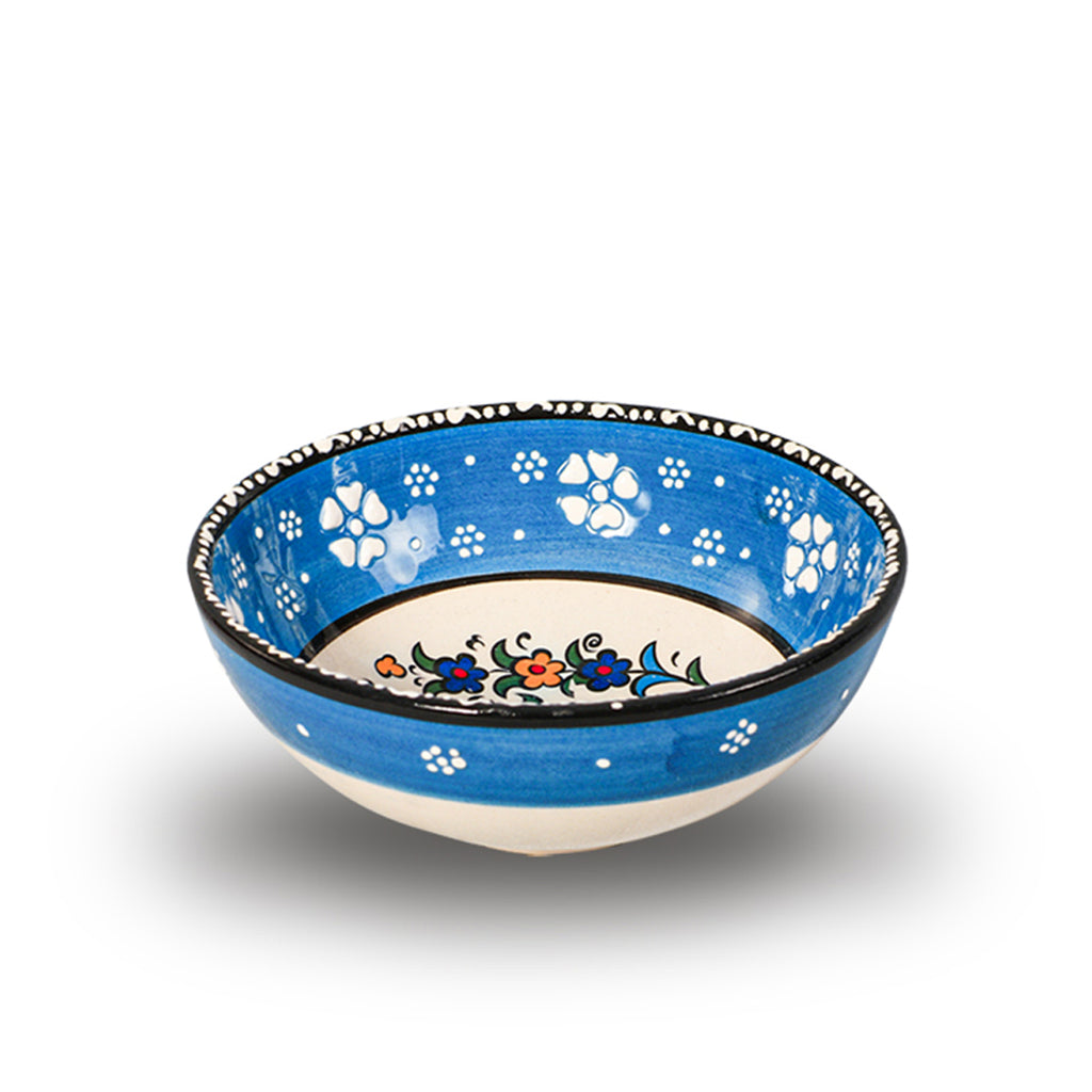 Handmade Ceramic Bowl Tulip Blue 15cm