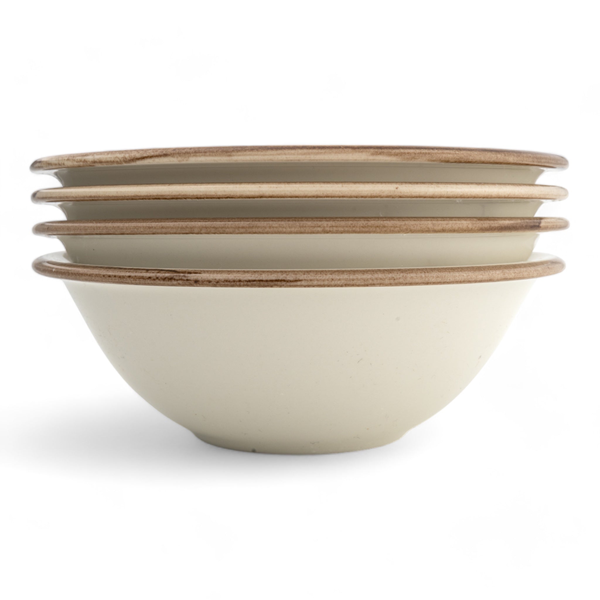 Set of 4 Porcelain Soup&Cereal Bowls – Morar, Sandstone – 18cm