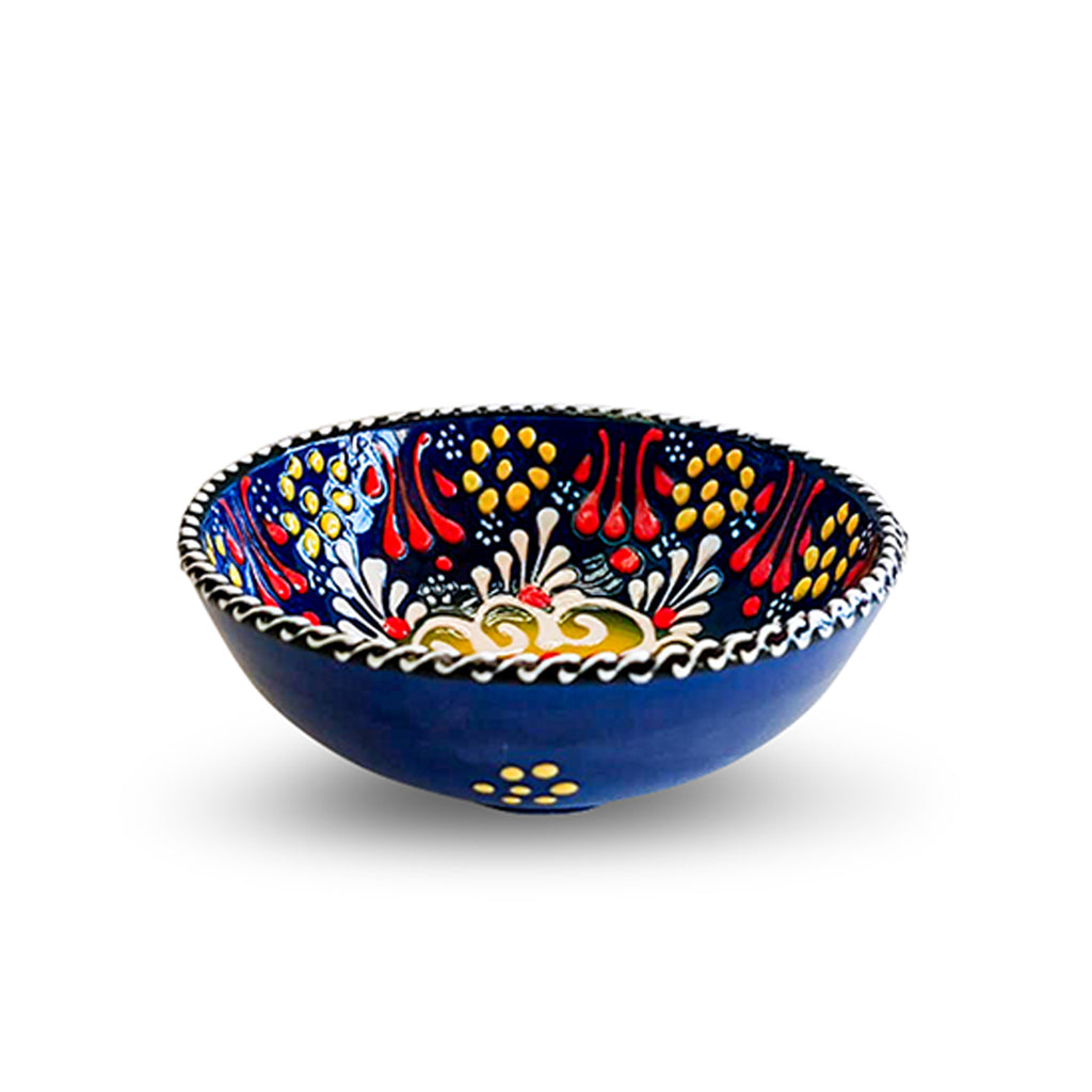 Handmade Ceramic Bowl Mexican Purple 12cm