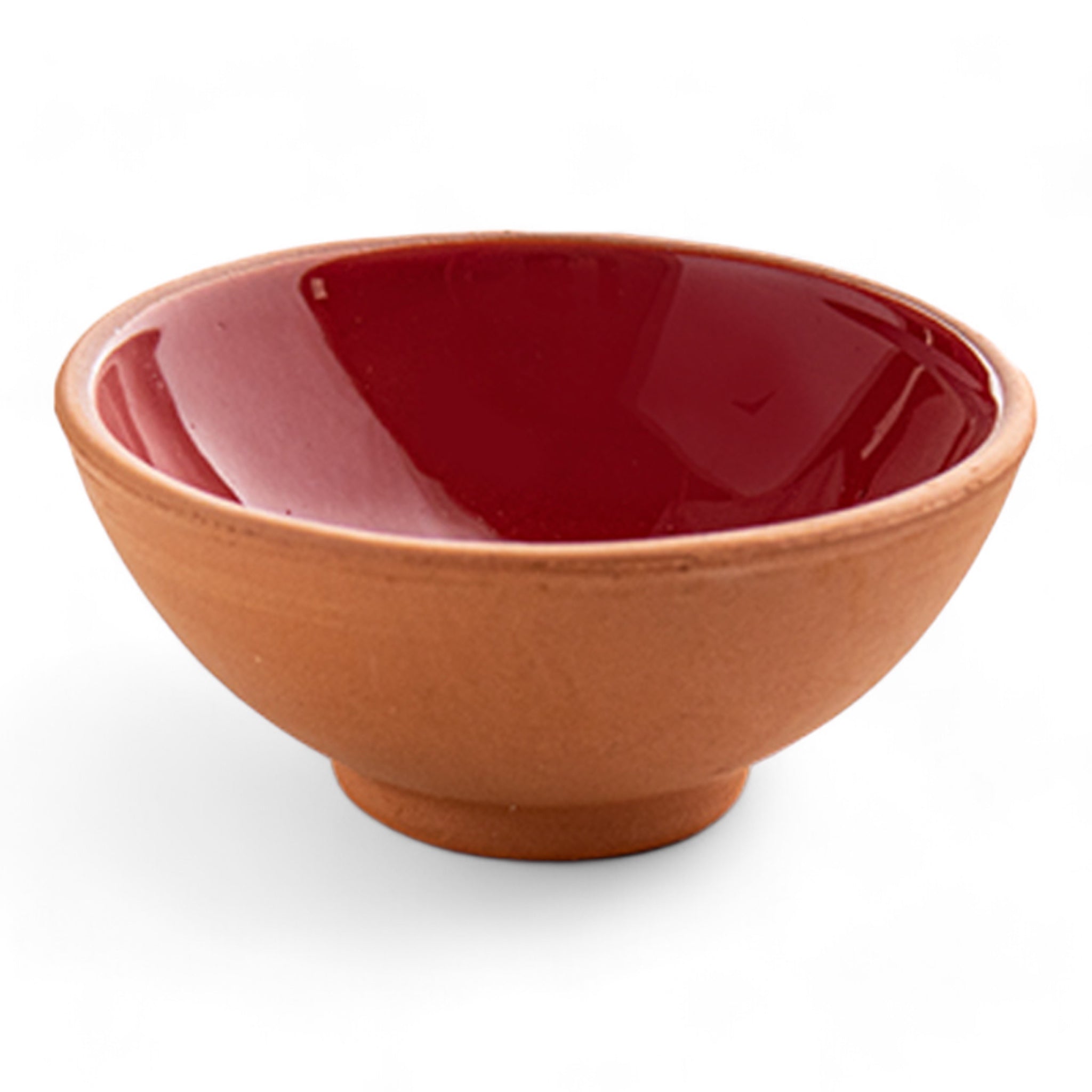 Terracotta Dip Bowl – Ruabon, Brick Red – 8cm