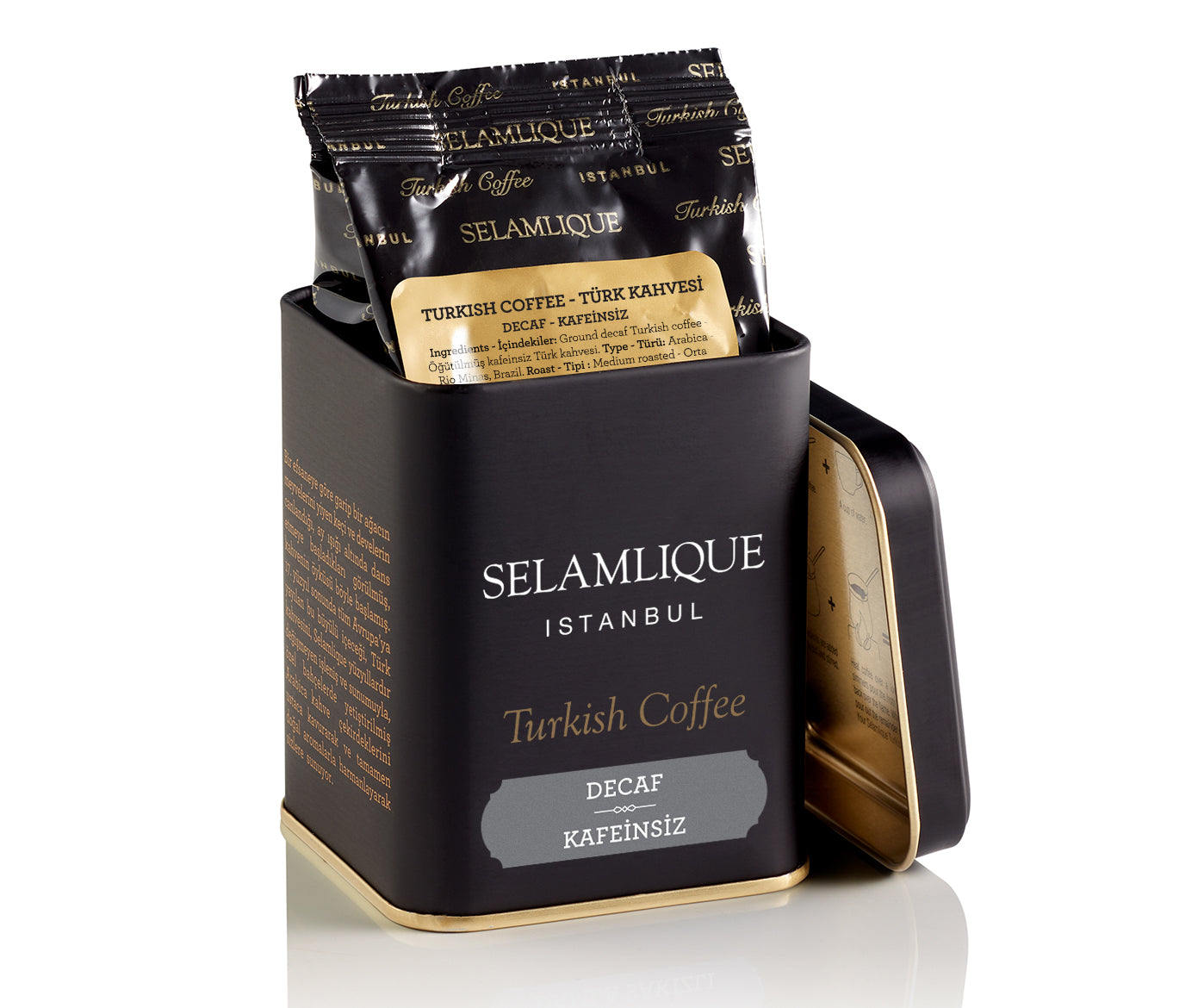 Turkish Coffee Decaf, 125 g Metal Box