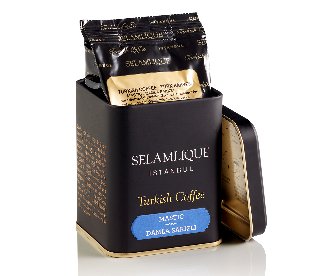 Selamlique Mastic Flavoured Ground Turkish Coffee – 125g Box