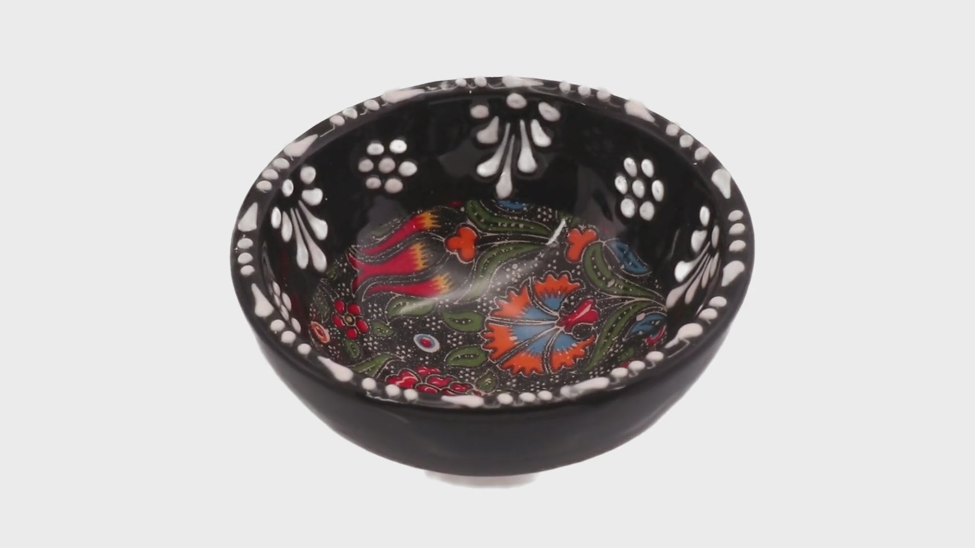 Ceramic Dip Bowl – Rochelle, Black Tulip – 8cm