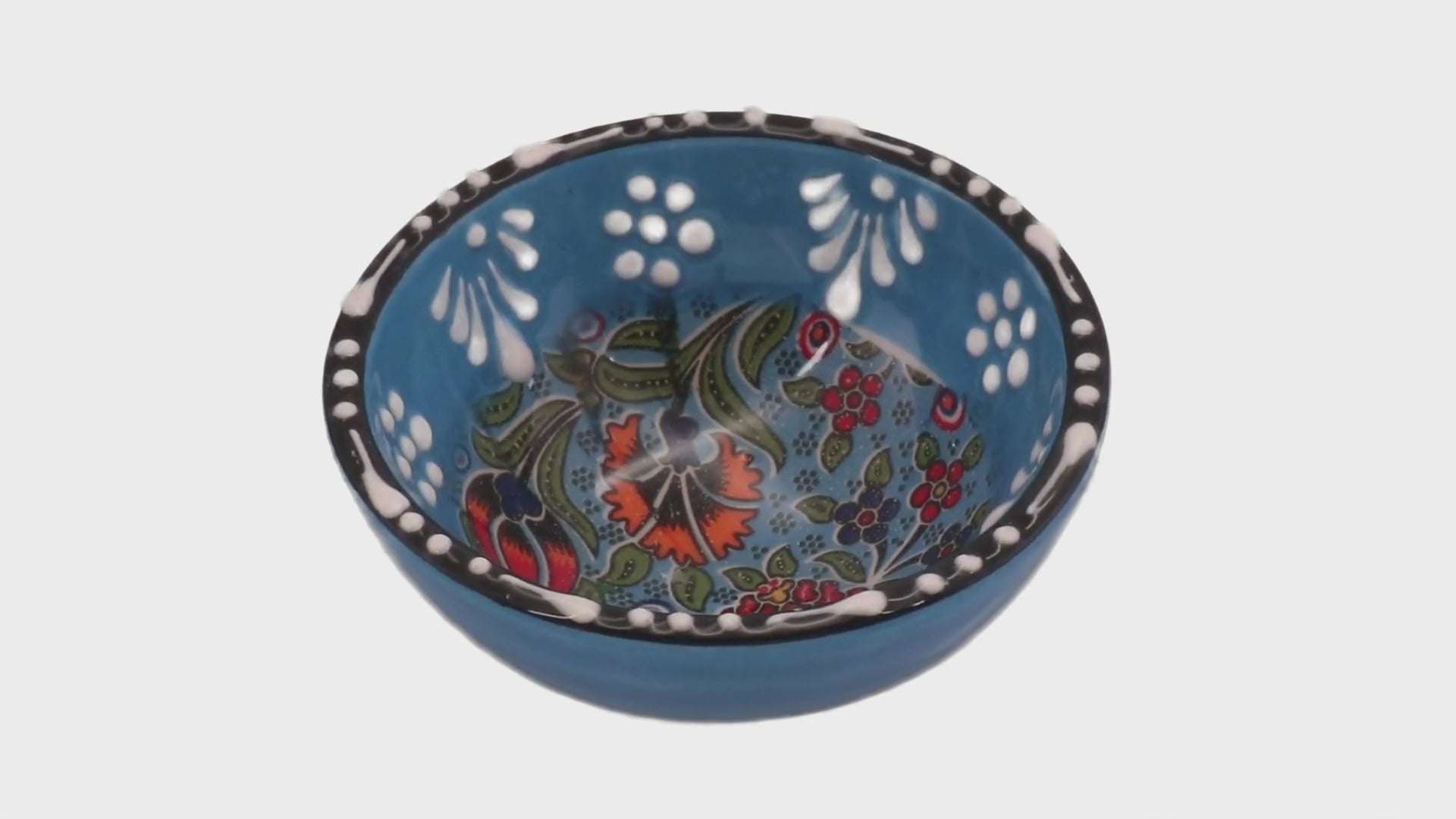 Ceramic Dip Bowl – Rochelle, Sky Rose – 8cm